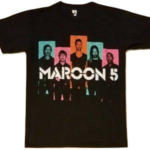 Maroon 5 T-Shirt Concert Tour 2013 Black Tee Pop Adam Levine Size Small